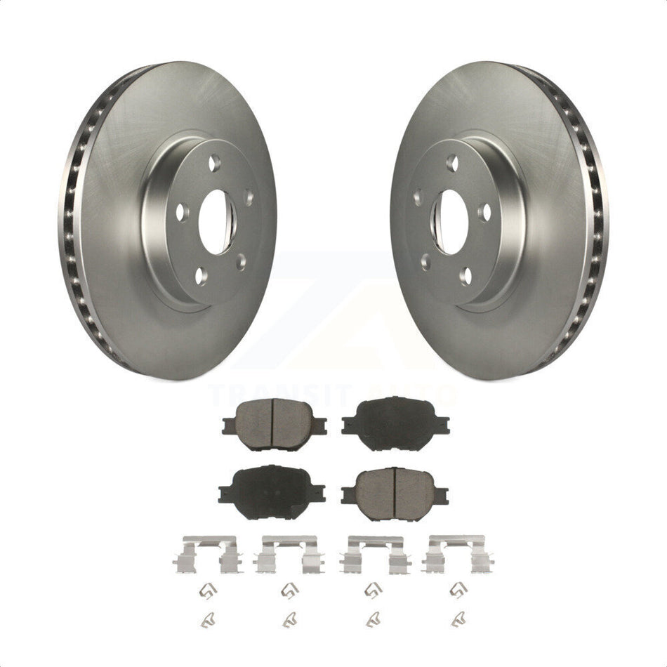 Front Coated Disc Brake Rotors And Ceramic Pads Kit For Scion tC Toyota Celica KGC-100372 by Transit Auto