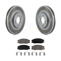 Front Coated Disc Brake Rotors And Ceramic Pads Kit For Kia Amanti Hyundai XG350 KGC-100374