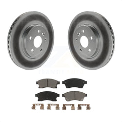 Front Coated Disc Brake Rotors And Ceramic Pads Kit For Chevrolet Buick Encore Trax Sonic KGC-100386