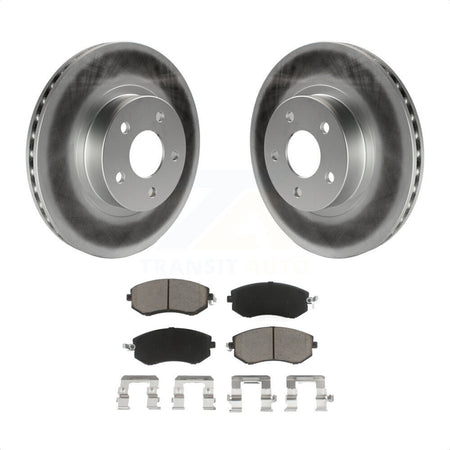 Front Coated Disc Brake Rotors And Ceramic Pads Kit For Subaru Impreza Scion FR-S BRZ KGC-100401 by Transit Auto