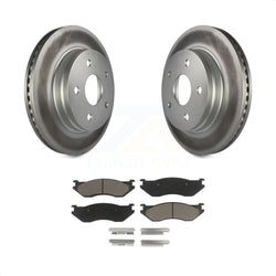 Front Coated Disc Brake Rotors And Ceramic Pads Kit For Dodge Ram 1500 Durango KGC-100402
