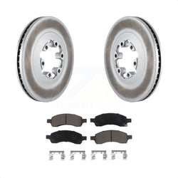 Front Coated Disc Brake Rotors And Ceramic Pads Kit For Chevrolet Colorado GMC Canyon KGC-100420