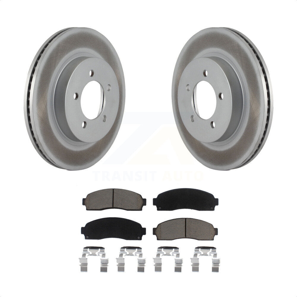 Front Coated Disc Brake Rotors And Ceramic Pads Kit For Ford Explorer Mercury Mountaineer KGC-100421 by Transit Auto