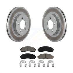 Front Coated Disc Brake Rotors And Ceramic Pads Kit For Ford Explorer Mercury Mountaineer KGC-100421