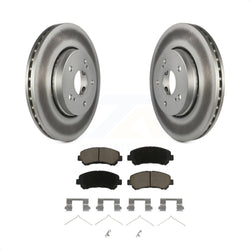 Front Coated Disc Brake Rotors And Ceramic Pads Kit For 2010-2013 Suzuki Kizashi KGC-100422