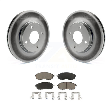 Front Coated Disc Brake Rotors And Ceramic Pads Kit For Nissan Sentra Versa Cube KGC-100432 by Transit Auto