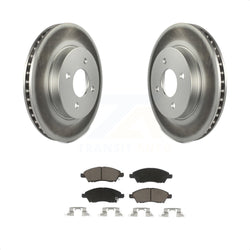 Front Coated Disc Brake Rotors And Ceramic Pads Kit For Nissan Versa Note Micra KGC-100437