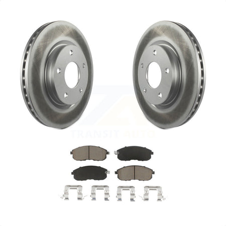 Front Coated Disc Brake Rotors And Ceramic Pads Kit For Nissan Sentra KGC-100441 by Transit Auto