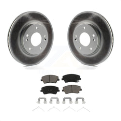 Front Coated Disc Brake Rotors And Ceramic Pads Kit For Hyundai Elantra KGC-100444