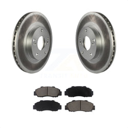 Front Coated Disc Brake Rotors And Ceramic Pads Kit For 1998-2002 Honda Accord 3.0L KGC-100450