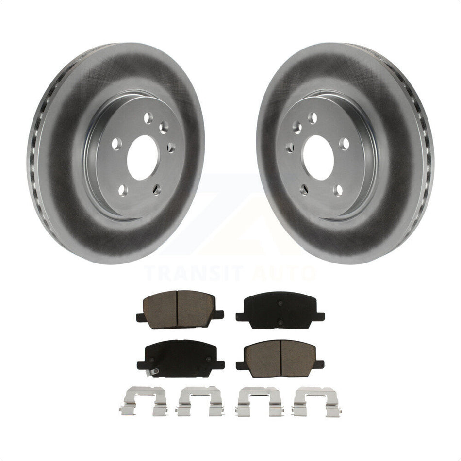 Front Coated Disc Brake Rotors And Ceramic Pads Kit For Chevrolet Trax Buick Encore KGC-100455 by Transit Auto