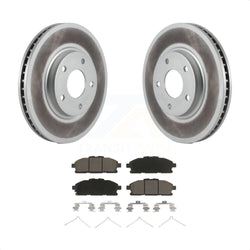 Front Coated Disc Brake Rotors And Ceramic Pads Kit For 2011-2017 Nissan Quest KGC-100460