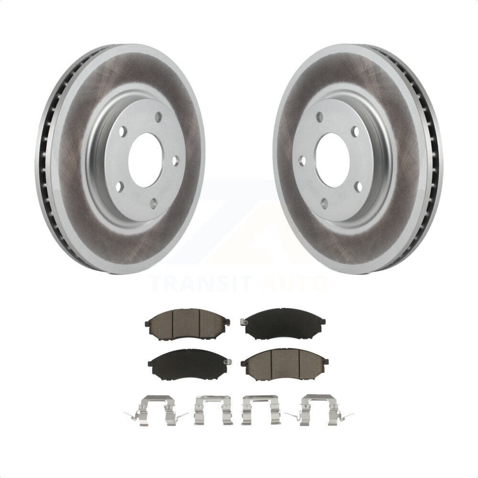 Front Coated Disc Brake Rotors And Ceramic Pads Kit For INFINITI Q45 M45 KGC-100461 by Transit Auto