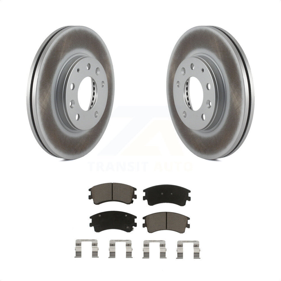 Front Coated Disc Brake Rotors And Ceramic Pads Kit For 2003-2005 Mazda 6 KGC-100468 by Transit Auto