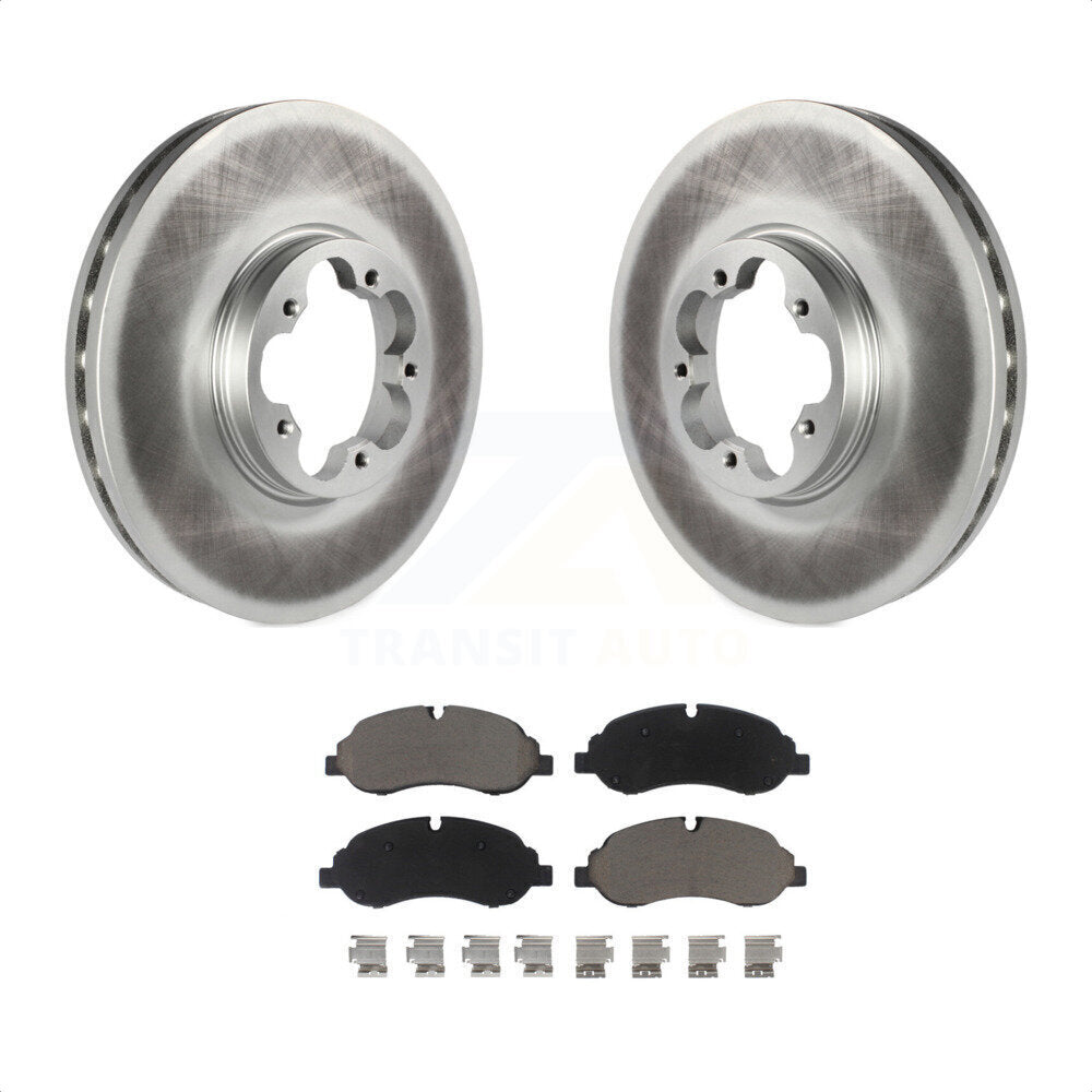 Front Coated Disc Brake Rotors And Ceramic Pads Kit For Ford Transit-250 Transit-350 Transit-150 KGC-100470 by Transit Auto