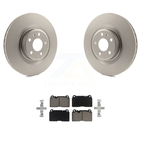 Front Coated Disc Brake Rotors And Ceramic Pads Kit For Audi Q5 KGC-100480 by Transit Auto