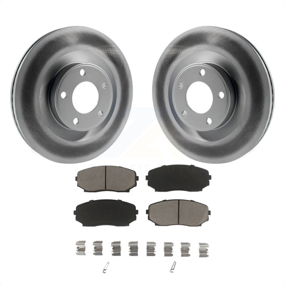 Front Coated Disc Brake Rotors And Ceramic Pads Kit For Ford Edge Lincoln MKX KGC-100485 by Transit Auto