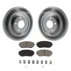 Front Coated Disc Brake Rotors And Ceramic Pads Kit For Ford Edge Lincoln MKX KGC-100485