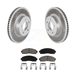 Front Coated Disc Brake Rotors And Ceramic Pads Kit For Ford Ranger Explorer Sport Trac Mazda B4000 KGC-100487