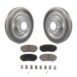 Front Coated Disc Brake Rotors And Ceramic Pads Kit For 2007-2015 Mazda CX-9 KGC-100493