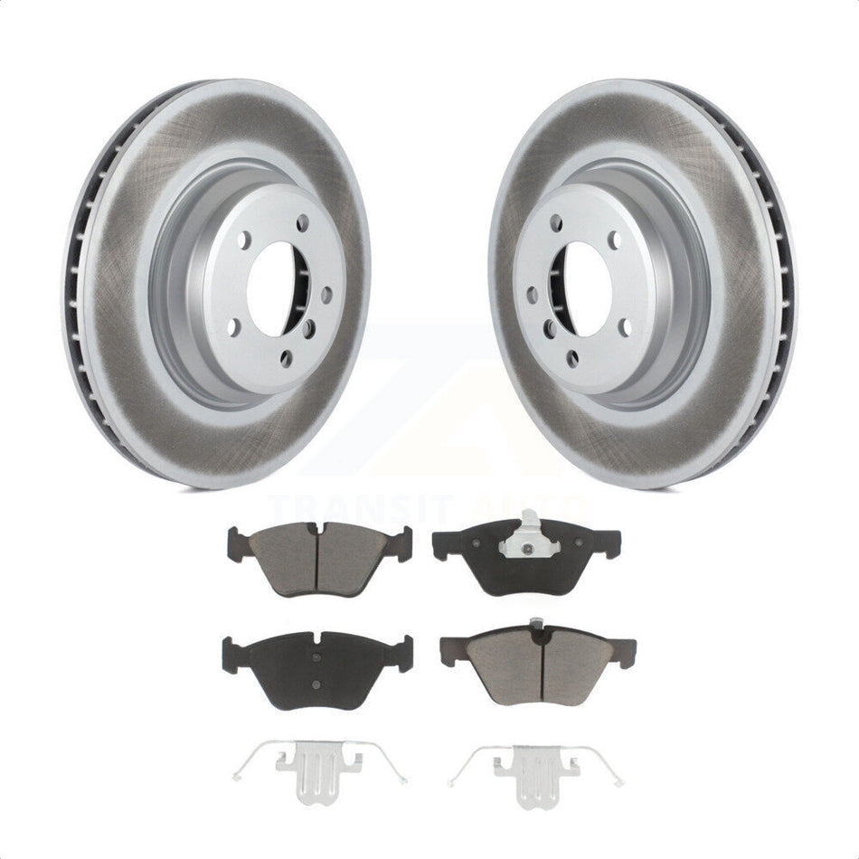 Front Coated Disc Brake Rotors And Ceramic Pads Kit For 2007 BMW 335xi KGC-100495 by Transit Auto