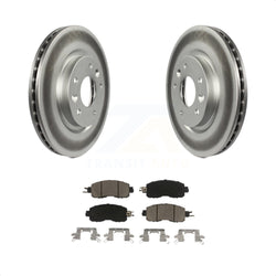 Front Coated Disc Brake Rotors And Ceramic Pads Kit For Nissan LEAF KGC-100498