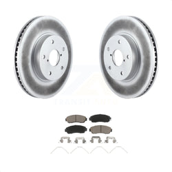Front Coated Disc Brake Rotors And Ceramic Pads Kit For 2016-2019 Subaru Legacy 2.5L KGC-100514