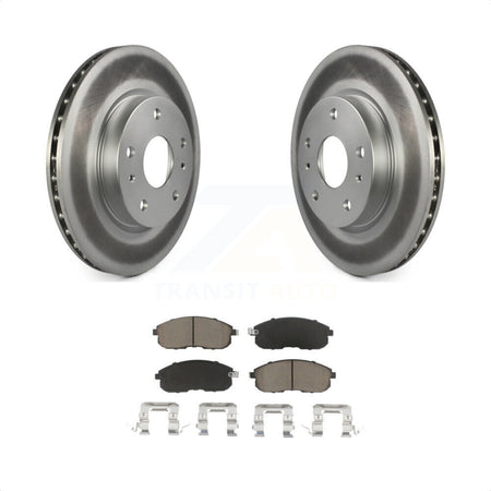 Front Coated Disc Brake Rotors And Ceramic Pads Kit For Suzuki SX4 Crossover KGC-100526 by Transit Auto