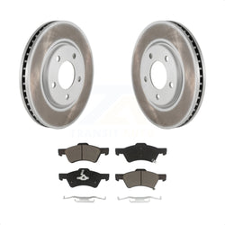 Front Coated Disc Brake Rotors And Ceramic Pads Kit For Dodge Grand Caravan Chrysler Town & Country Voyager KGC-100538