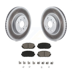Front Coated Disc Brake Rotors And Ceramic Pads Kit For Toyota Yaris KGC-100550