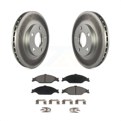 Front Coated Disc Brake Rotors And Ceramic Pads Kit For Ford Mustang KGC-100557