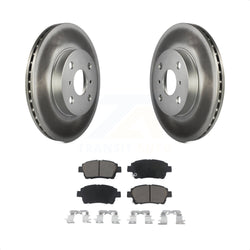 Front Coated Disc Brake Rotors And Ceramic Pads Kit For Toyota Echo MR2 Spyder KGC-100558