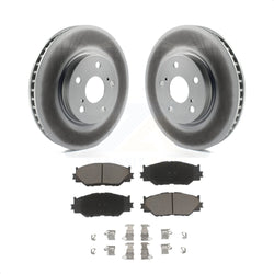 Front Coated Disc Brake Rotors And Ceramic Pads Kit For Lexus IS250 KGC-100575