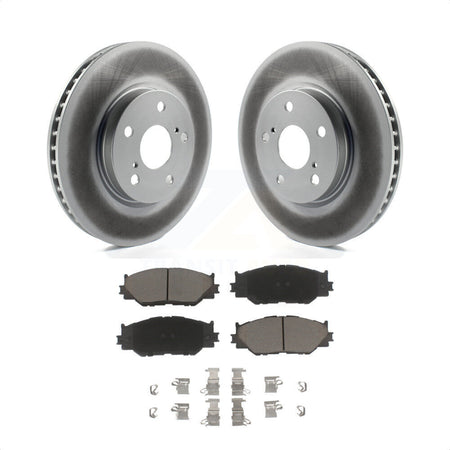 Front Coated Disc Brake Rotors And Ceramic Pads Kit For Lexus IS250 KGC-100575 by Transit Auto