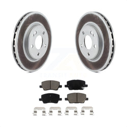 Front Coated Disc Brake Rotors And Ceramic Pads Kit For 2006-2011 Mercedes-Benz B200 KGC-100578
