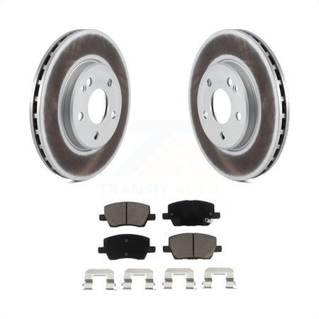 Front Coated Disc Brake Rotors And Ceramic Pads Kit For 2006-2011 Mercedes-Benz B200 KGC-100578 by Transit Auto