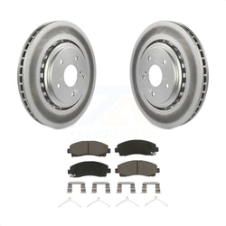 Front Coated Disc Brake Rotors And Ceramic Pads Kit For 2015-2020 Acura TLX KGC-100586