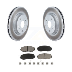 Front Coated Disc Brake Rotors And Ceramic Pads Kit For 2006-2013 Suzuki Grand Vitara KGC-100594