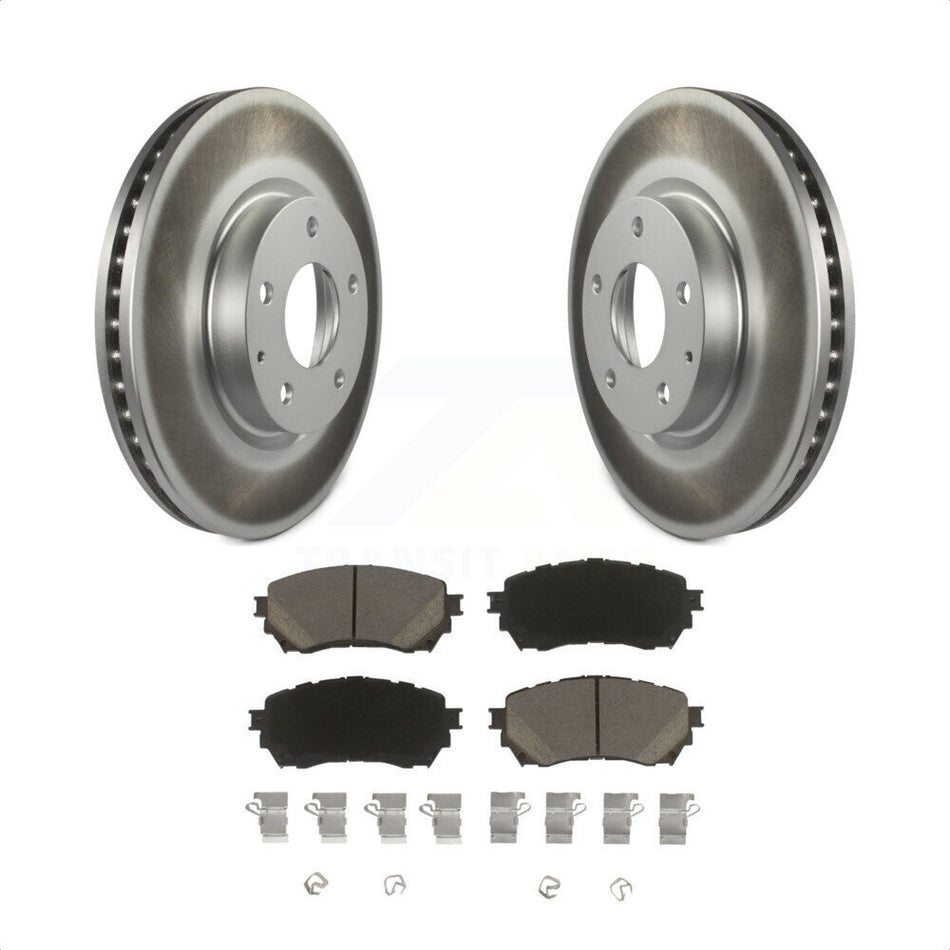 Front Coated Disc Brake Rotors And Ceramic Pads Kit For Mazda 6 KGC-100596 by Transit Auto