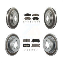 Front Rear Coated Disc Brake Rotors And Ceramic Pads Kit For Jeep Patriot Compass Chrysler Dodge Avenger Sebring Mitsubishi Lancer 200 Outlander Sport RVR KGC-100627