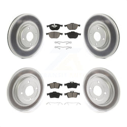 Front Rear Coated Disc Brake Rotors And Ceramic Pads Kit For Ford EcoSport KGC-100668