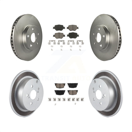 Front Rear Coated Disc Brake Rotors And Ceramic Pads Kit For 2005-2010 Scion tC KGC-100737 by Transit Auto