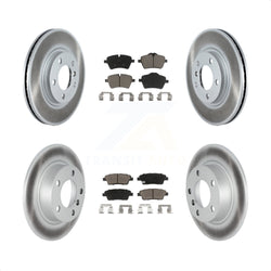Front Rear Coated Disc Brake Rotors And Ceramic Pads Kit For Mini Cooper Countryman Paceman KGC-100766