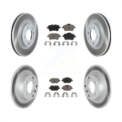 Front Rear Coated Disc Brake Rotors And Ceramic Pads Kit For Mini Cooper Countryman Paceman KGC-100768