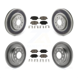 Front Rear Coated Disc Brake Rotors And Ceramic Pads Kit For Chevrolet Equinox GMC Terrain Buick LaCrosse KGC-100902