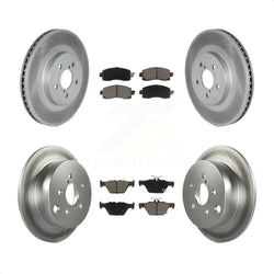 Front Rear Coated Disc Brake Rotors And Ceramic Pads Kit For Subaru Crosstrek KGC-100921