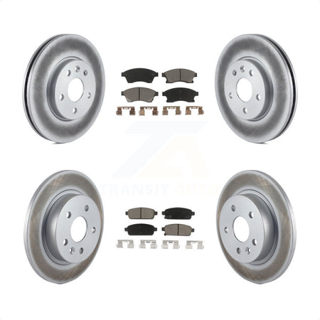 Front Rear Coated Disc Brake Rotors And Ceramic Pads Kit For Chevrolet Cruze Sonic Limited KGC-100943 by Transit Auto