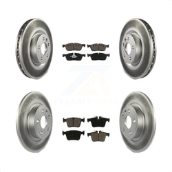 Front Rear Coated Disc Brake Rotors And Ceramic Pads Kit For Land Rover Discovery Sport Jaguar E-Pace KGC-100976