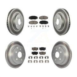 Front Rear Coated Disc Brake Rotors And Ceramic Pads Kit For Toyota RAV4 Lexus HS250h KGC-101028