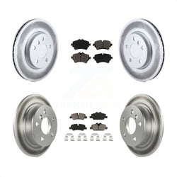 Front Rear Coated Disc Brake Rotors And Ceramic Pads Kit For Mini Cooper KGC-101064